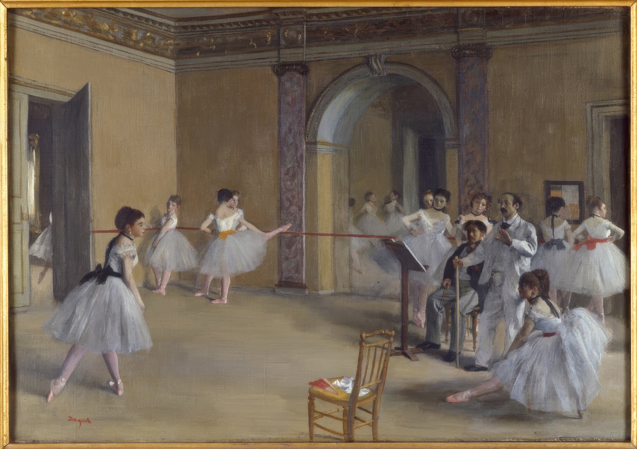 Taneční sál v Opéra na rue Le Peletier od Edgar Degas