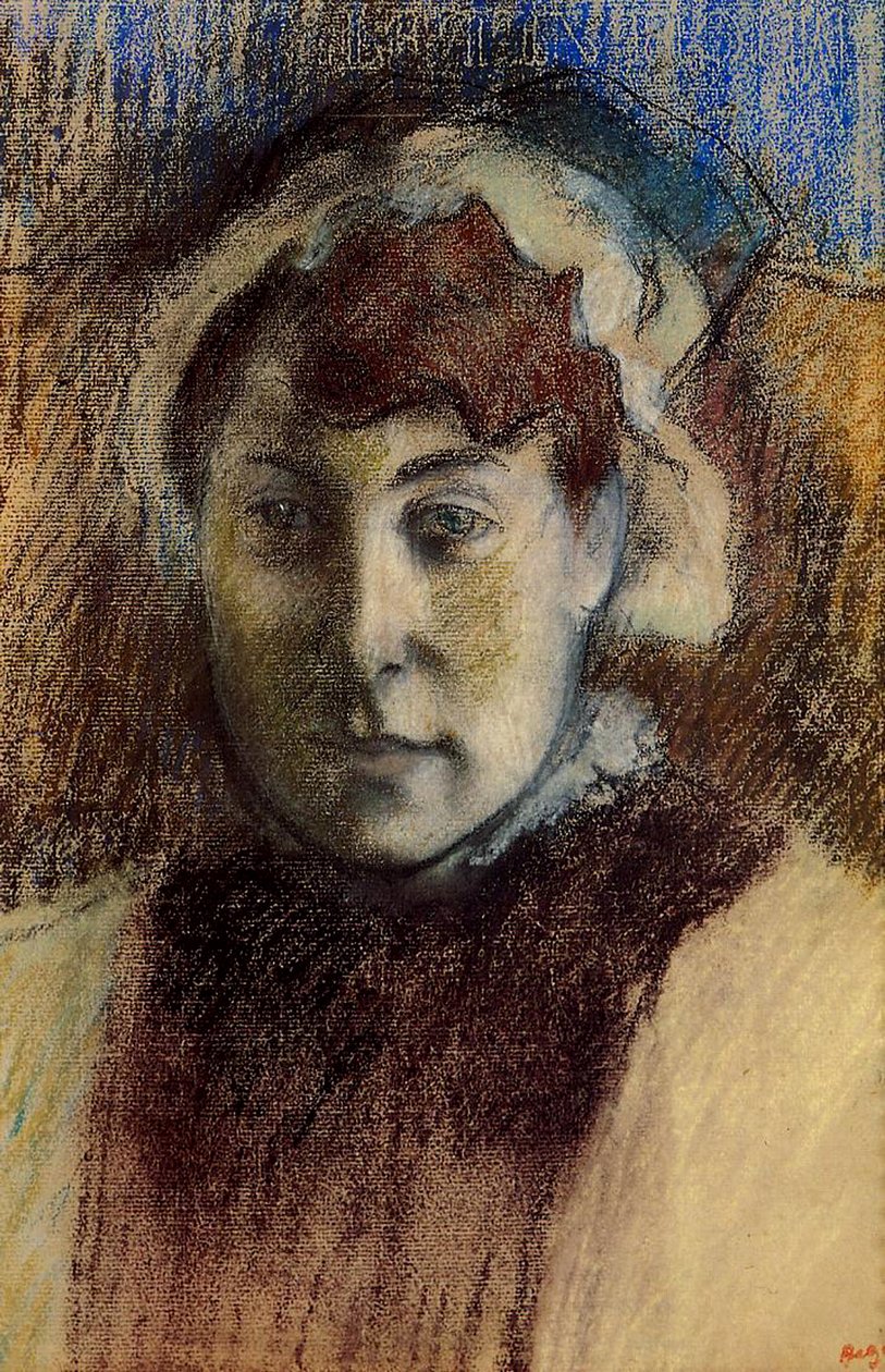 Madame Ernest May, 1881-82 (pastel na papíře) od Edgar Degas