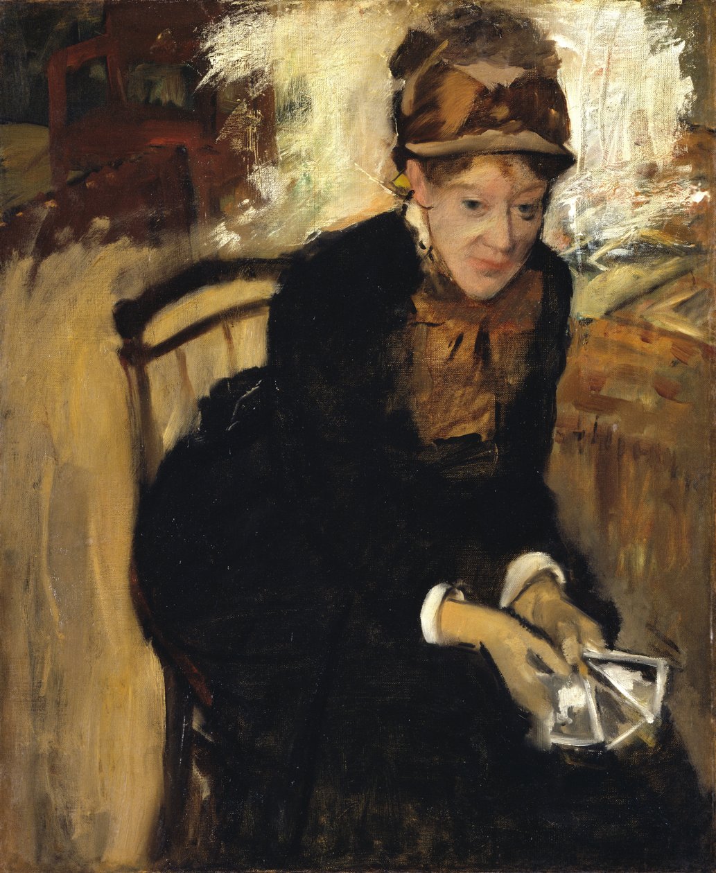 Mary Cassattová od Edgar Degas