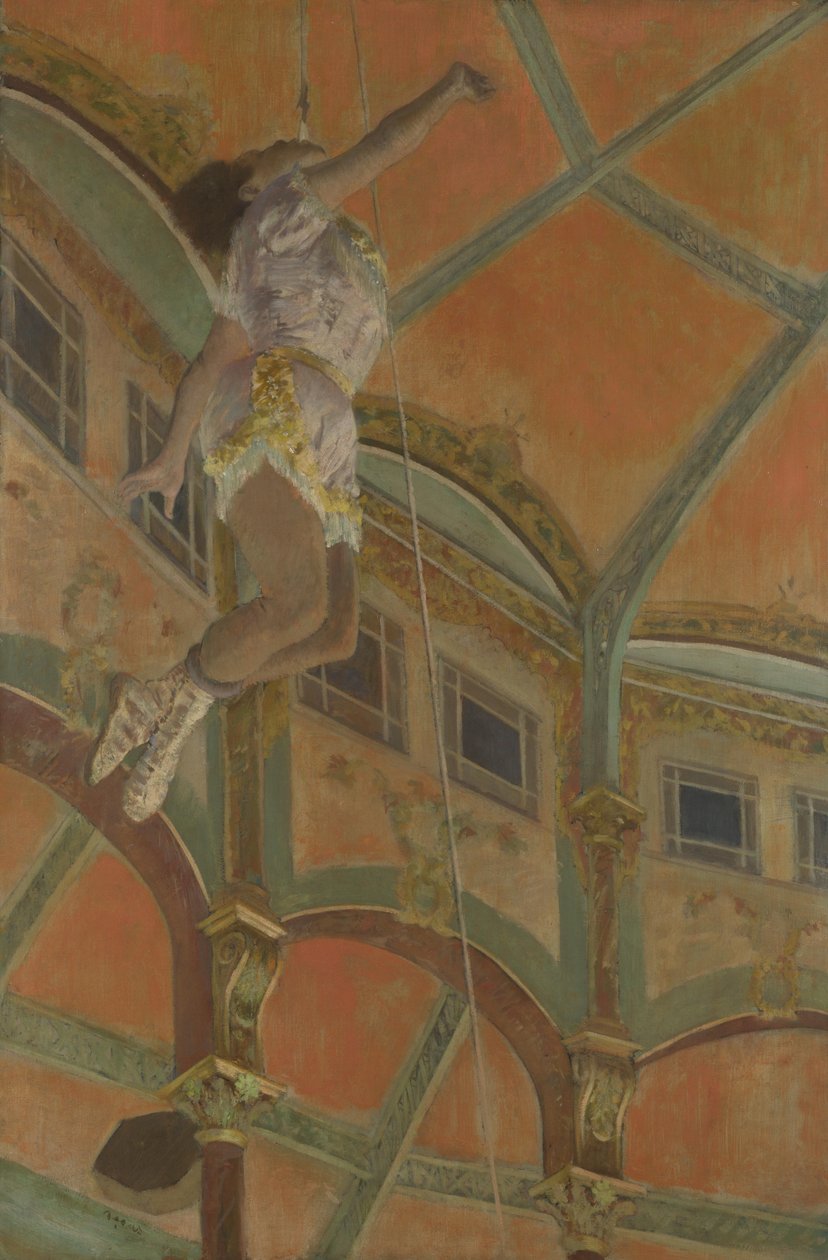 Miss La La v Cirku Fernando od Edgar Degas