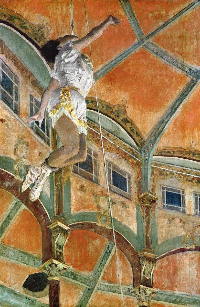 Slečna La la v Cirku Fernando, 1879 od Edgar Degas