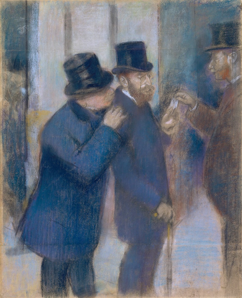 Portréty na burze od Edgar Degas
