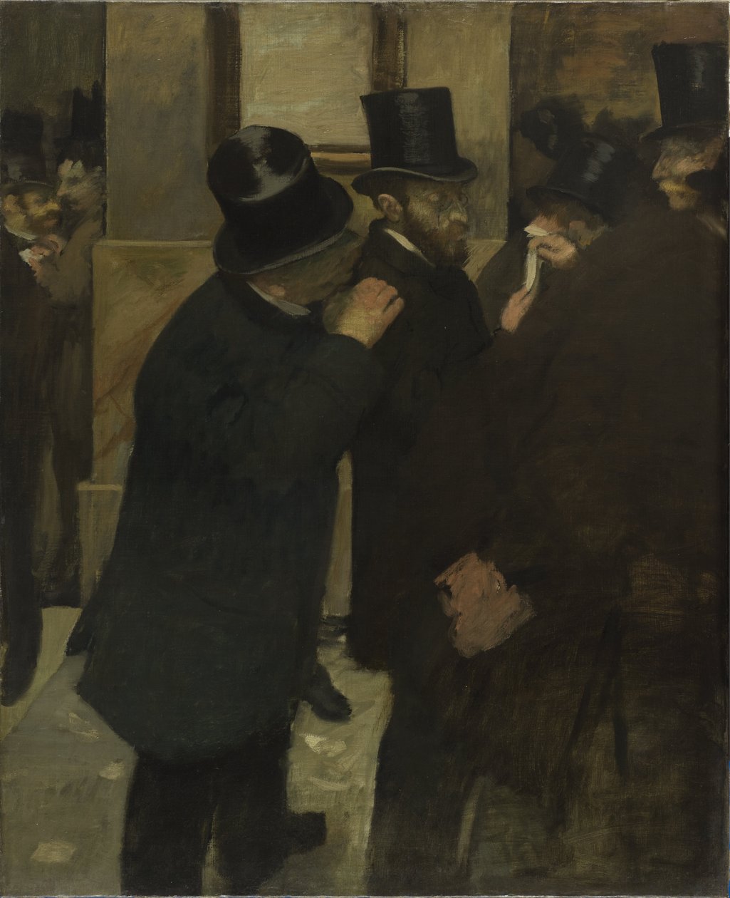 Portréty na burze od Edgar Degas