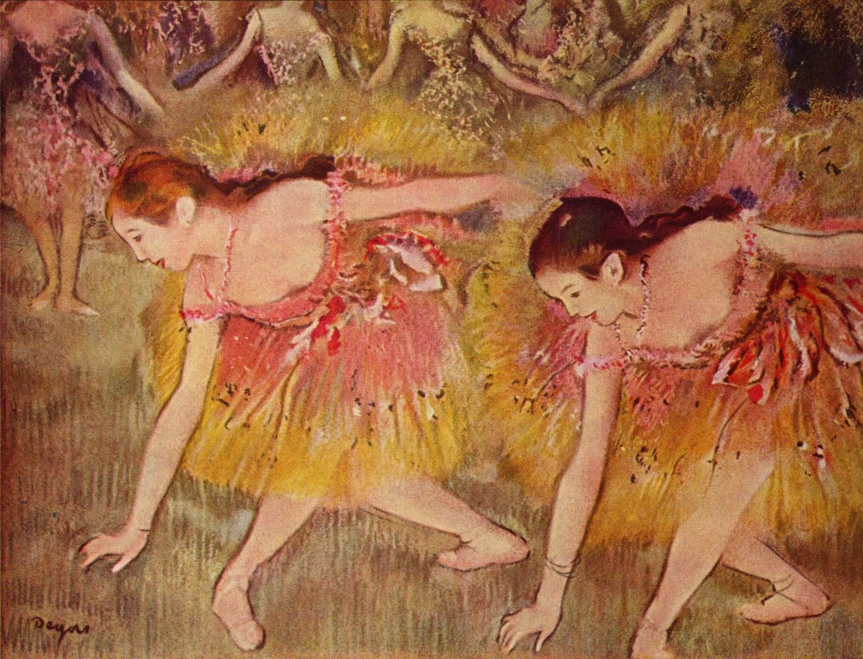 Klanění tanečníků od Edgar Degas