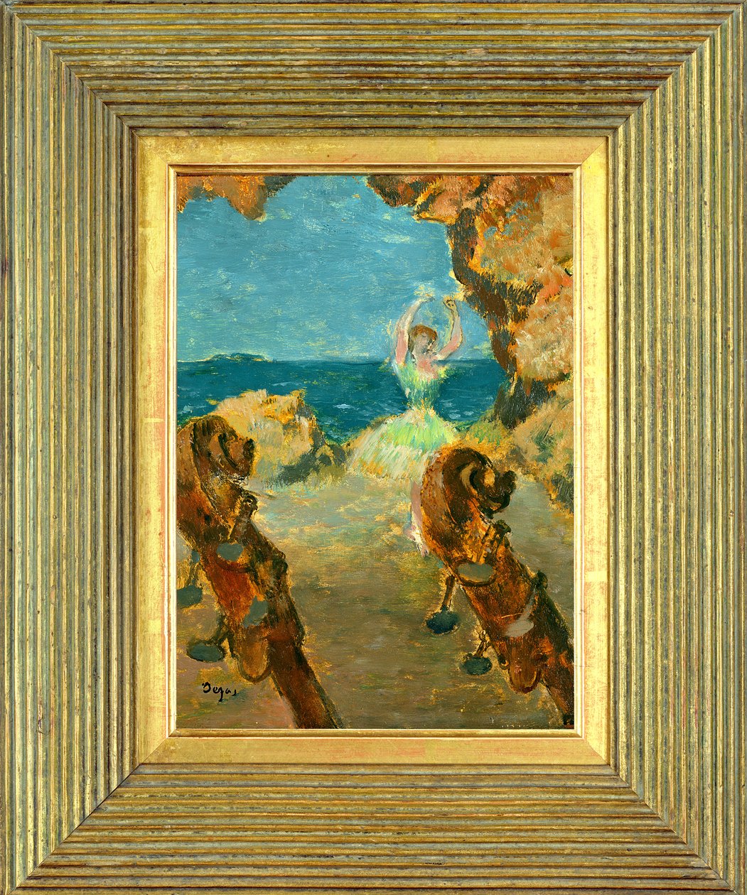 The Ballet Dancer, 1891 (olej na mahagonové desce) (viz 141384) od Edgar Degas