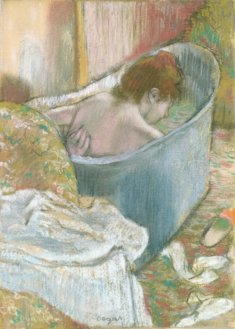 The Bath (pastel) od Edgar Degas