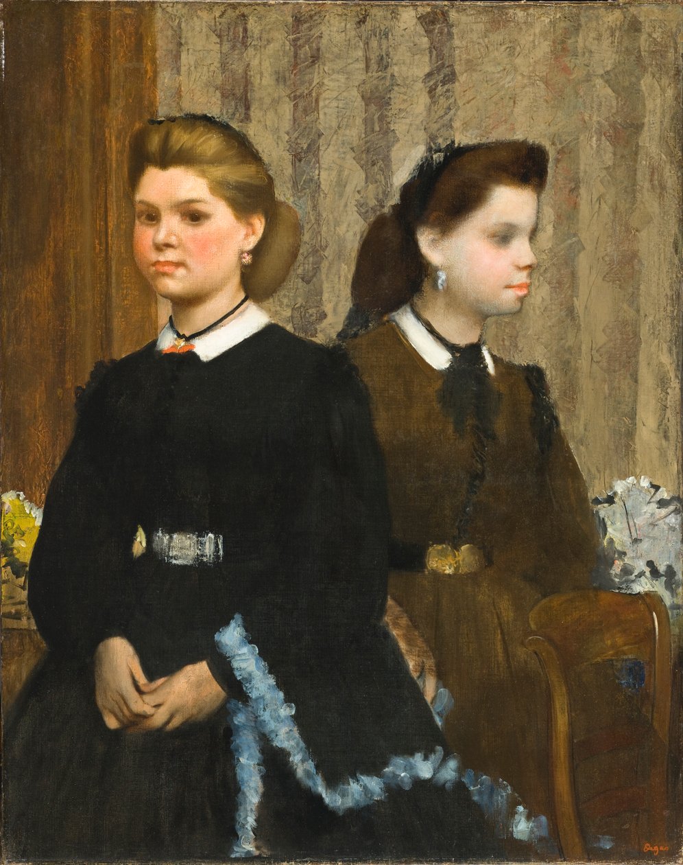 Sestry Bellelli (Giovanna a Giuliana Bellelli) od Edgar Degas