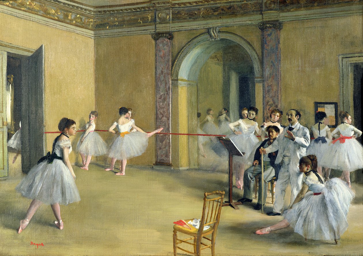 Taneční foyer v opeře na rue Le Peletier, 1872 od Edgar Degas