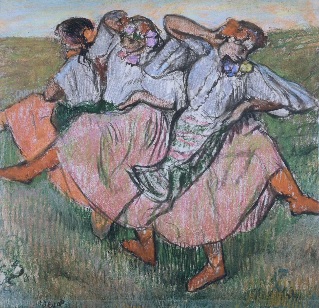 Tři ruští tanečníci od Edgar Degas