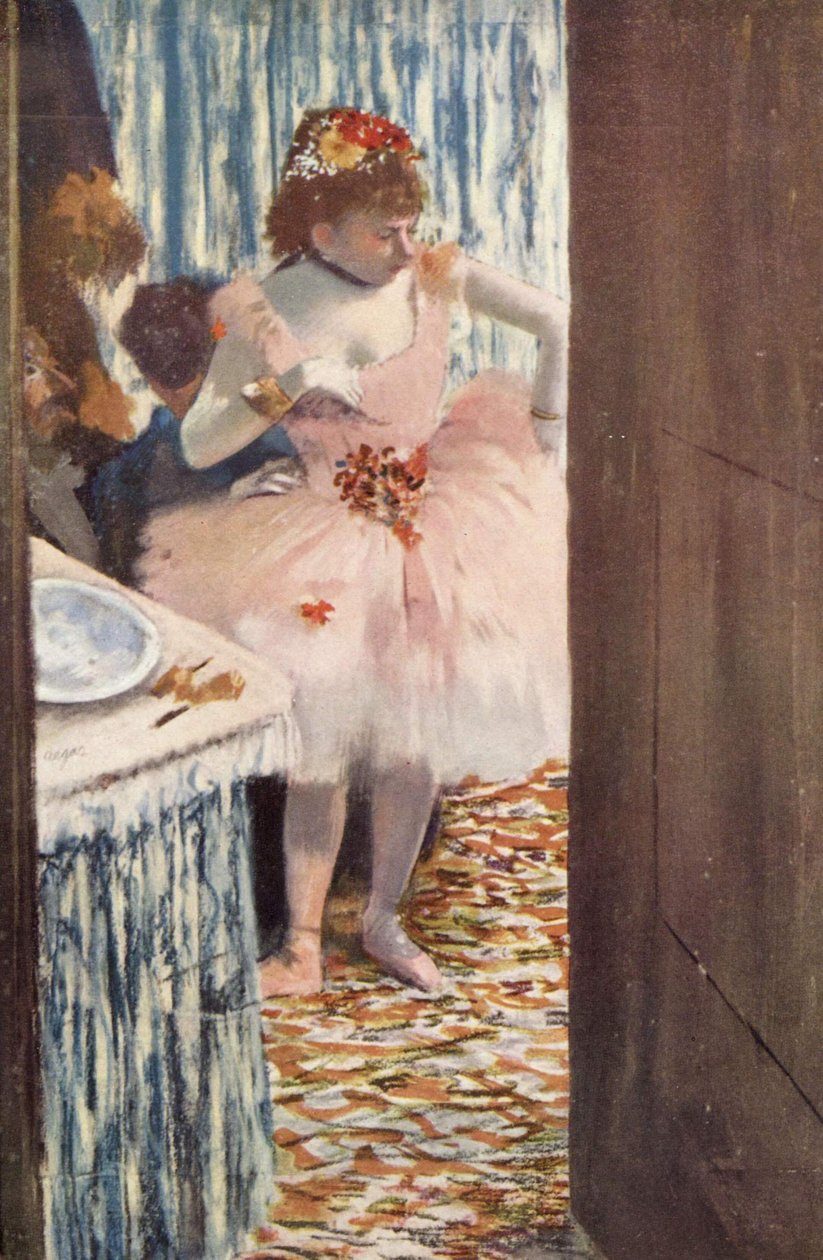 Tanečnice v krabici od Edgar Degas