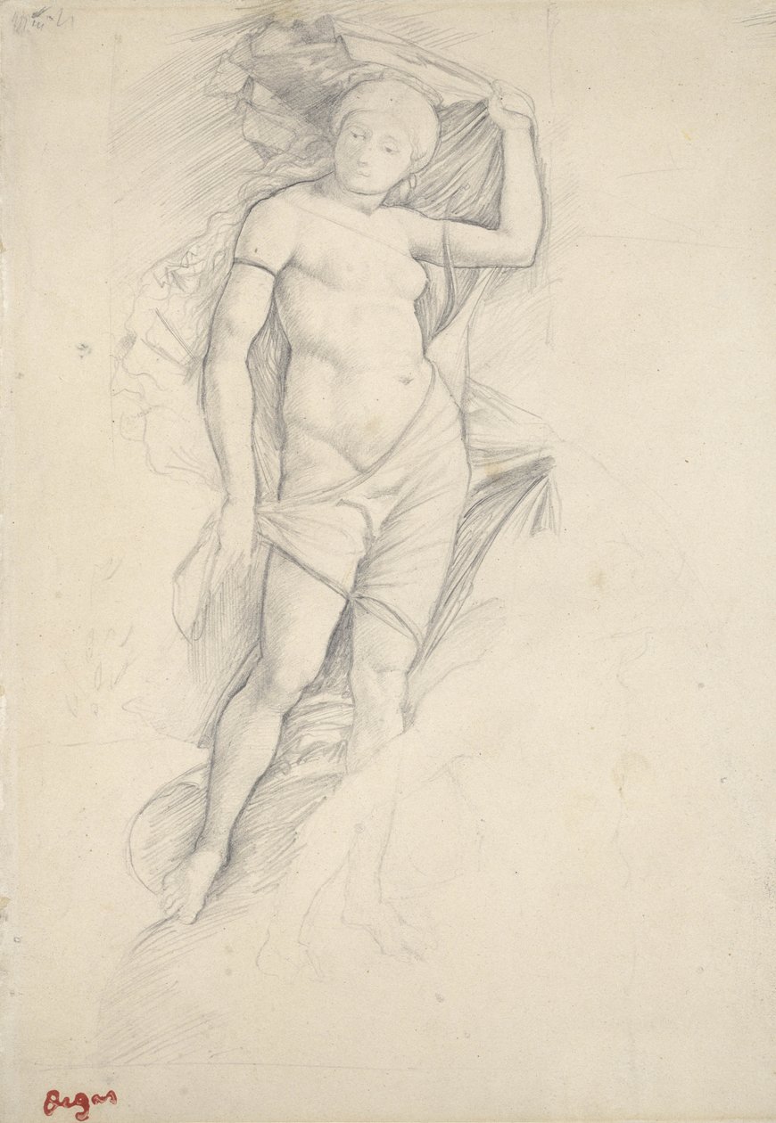 Venuše, po Mantegně, 19. století od Edgar Degas