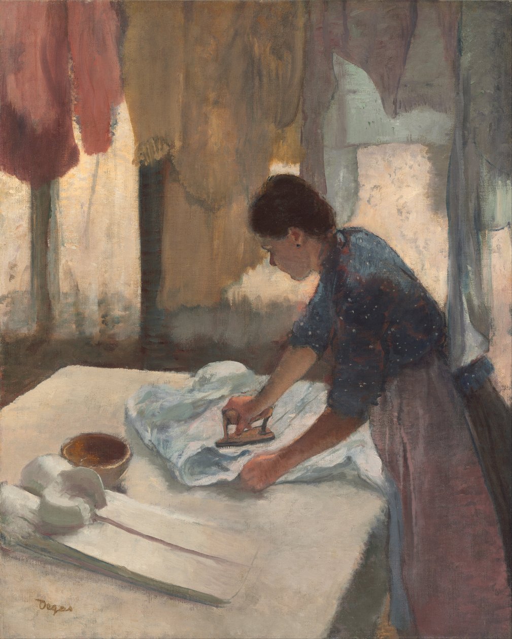 Žena žehlení od Edgar Degas
