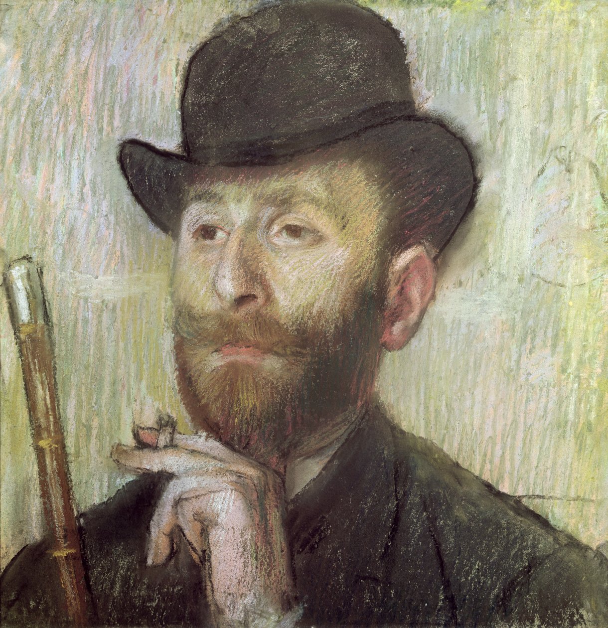 Zachary Zakarian, kolem roku 1885 (pastel na palubě) od Edgar Degas