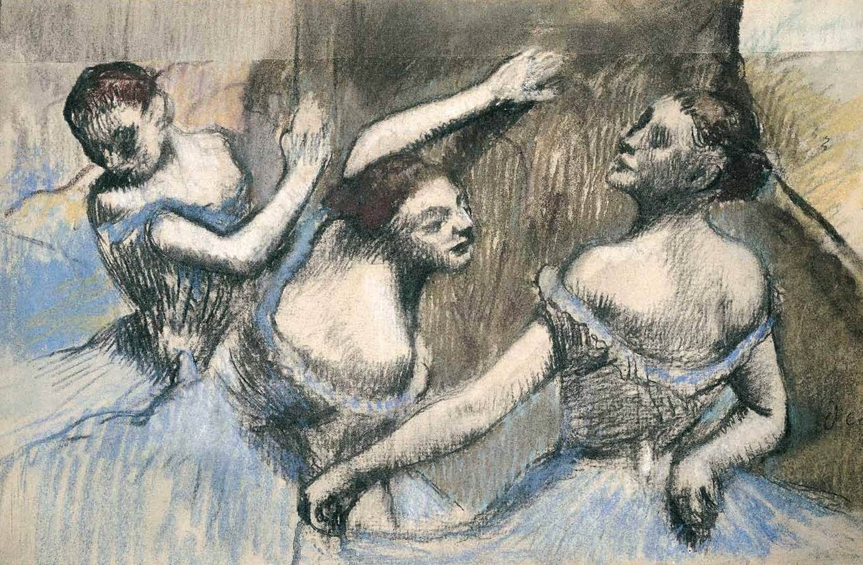 tre ballerine od Edgar Degas