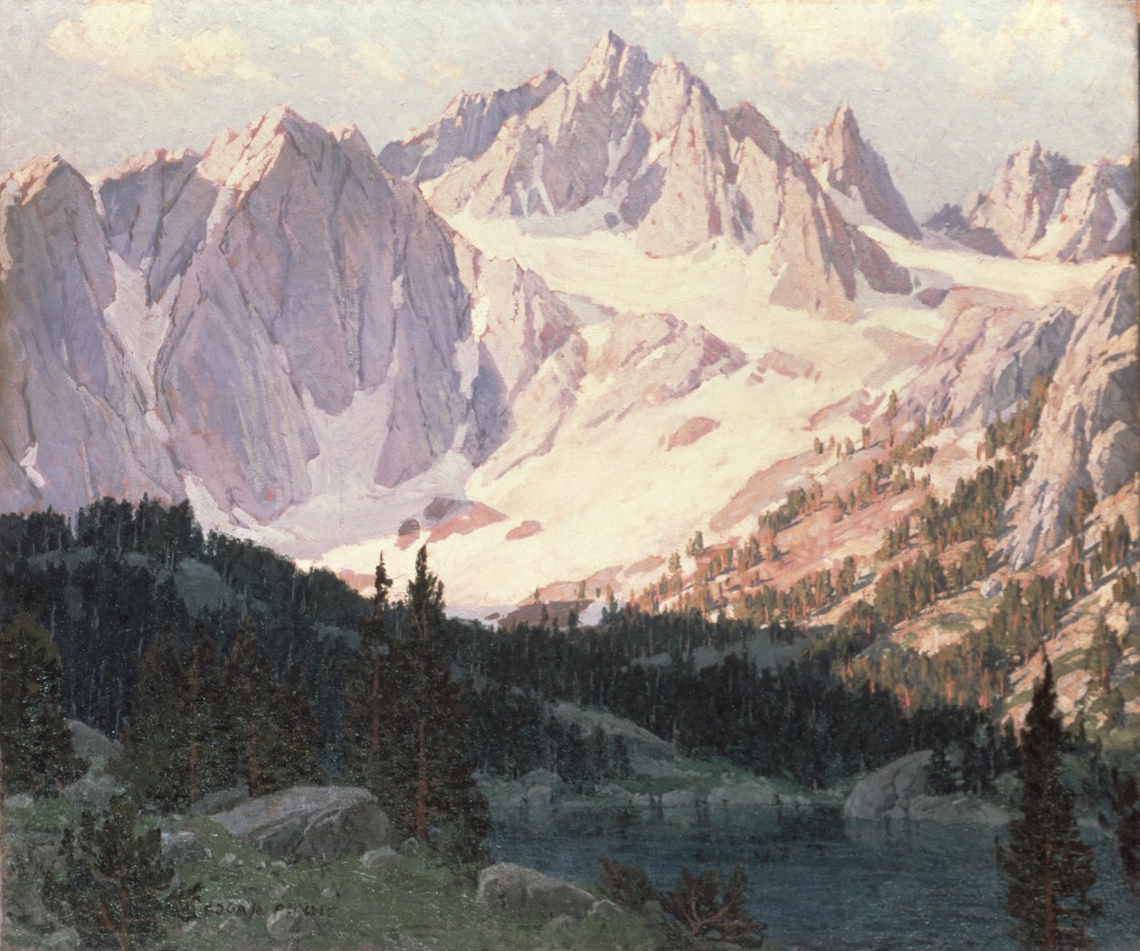 Jezero v High Sierra (ropa) od Edgar Alwin Payne