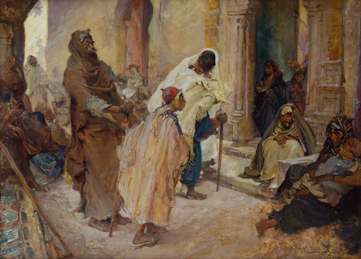 U dveří Wali (olej na plátně) od Edgar Bundy