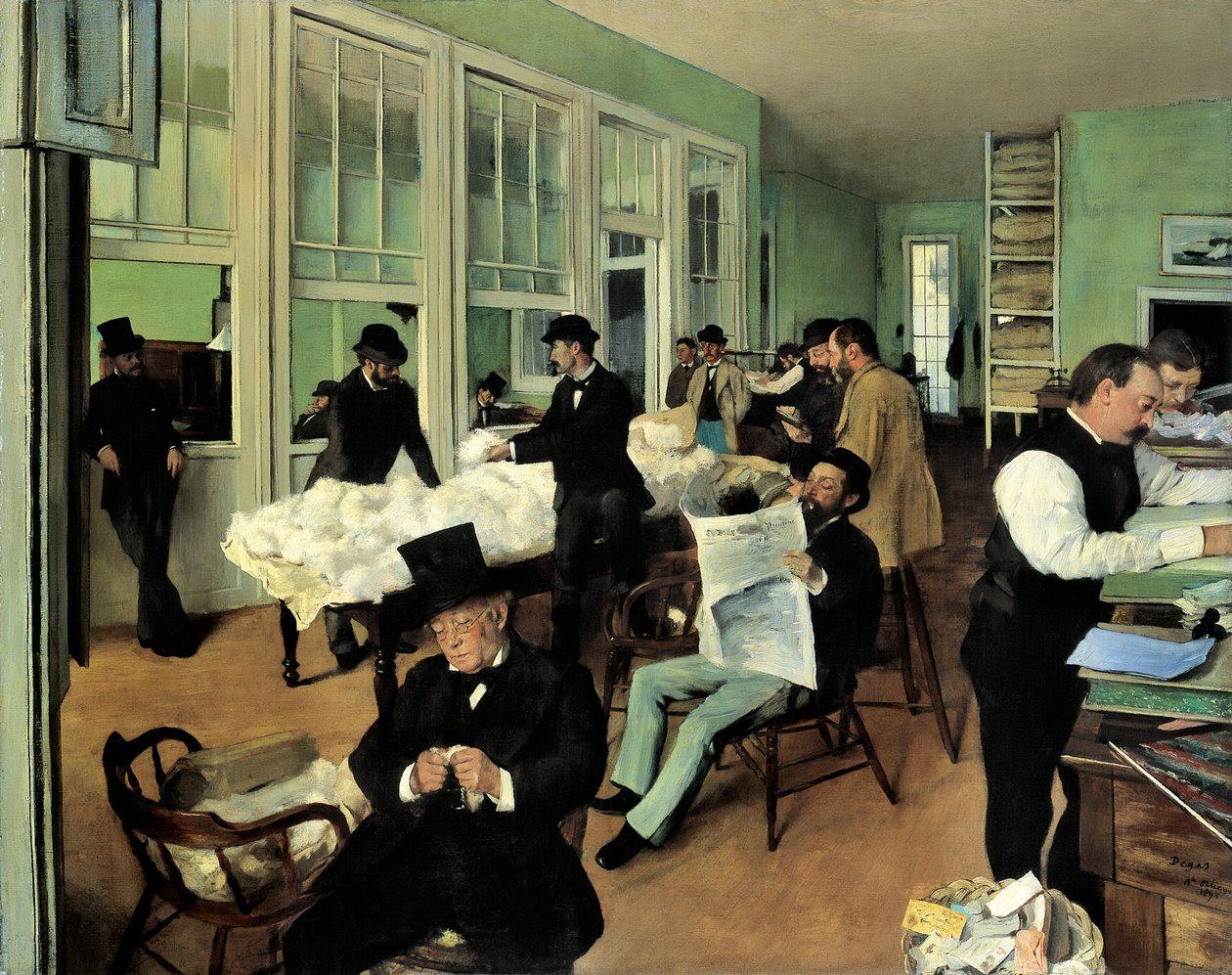 Cotton Office v New Orleans Cotton Office v New Orleans, 1873 od Edgar Degas