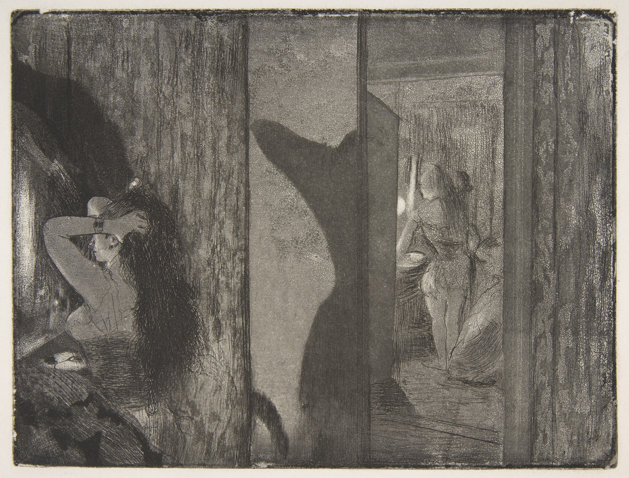 Herečky ve svých šatnách od Edgar Degas