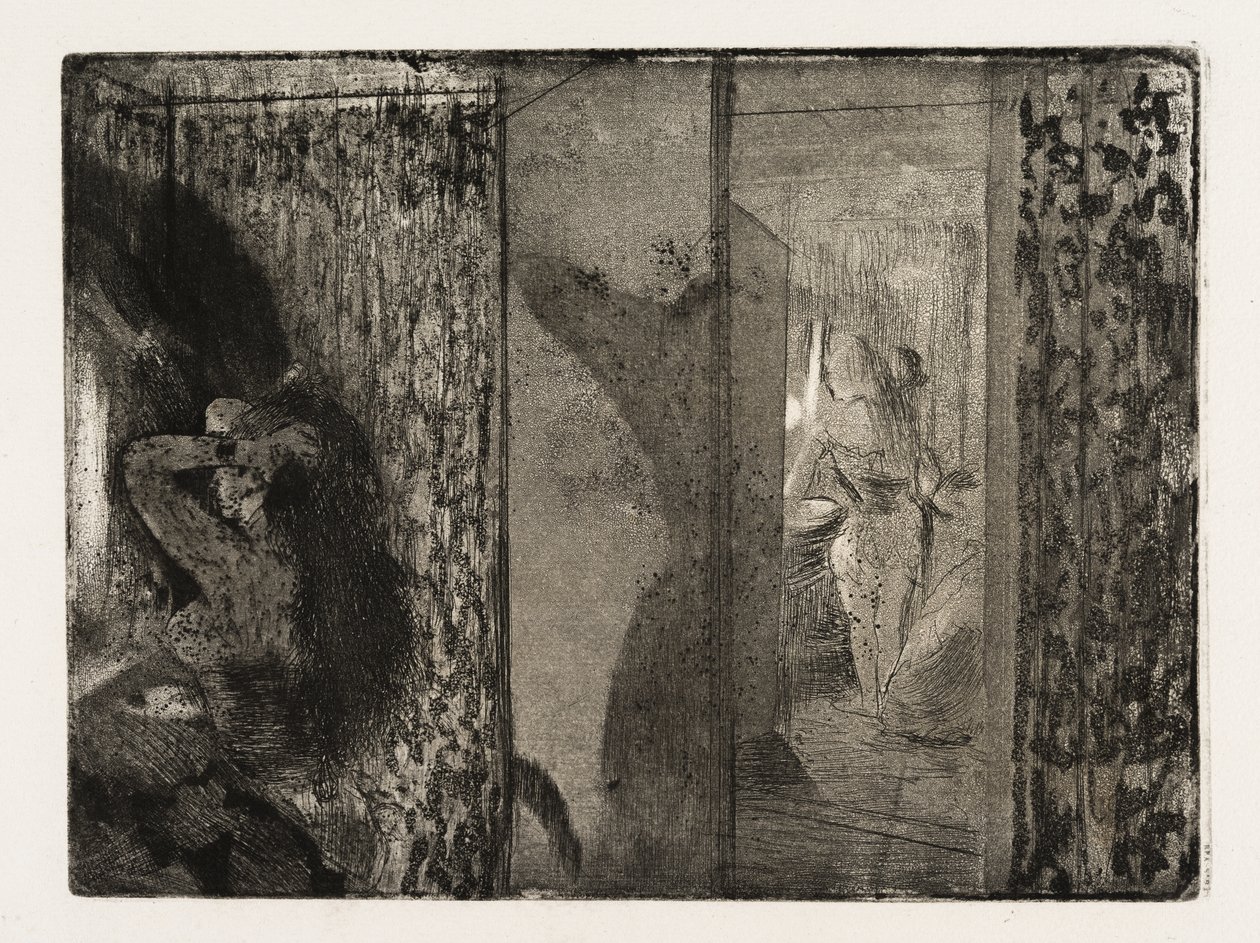 Herečky ve svých šatnách od Edgar Degas