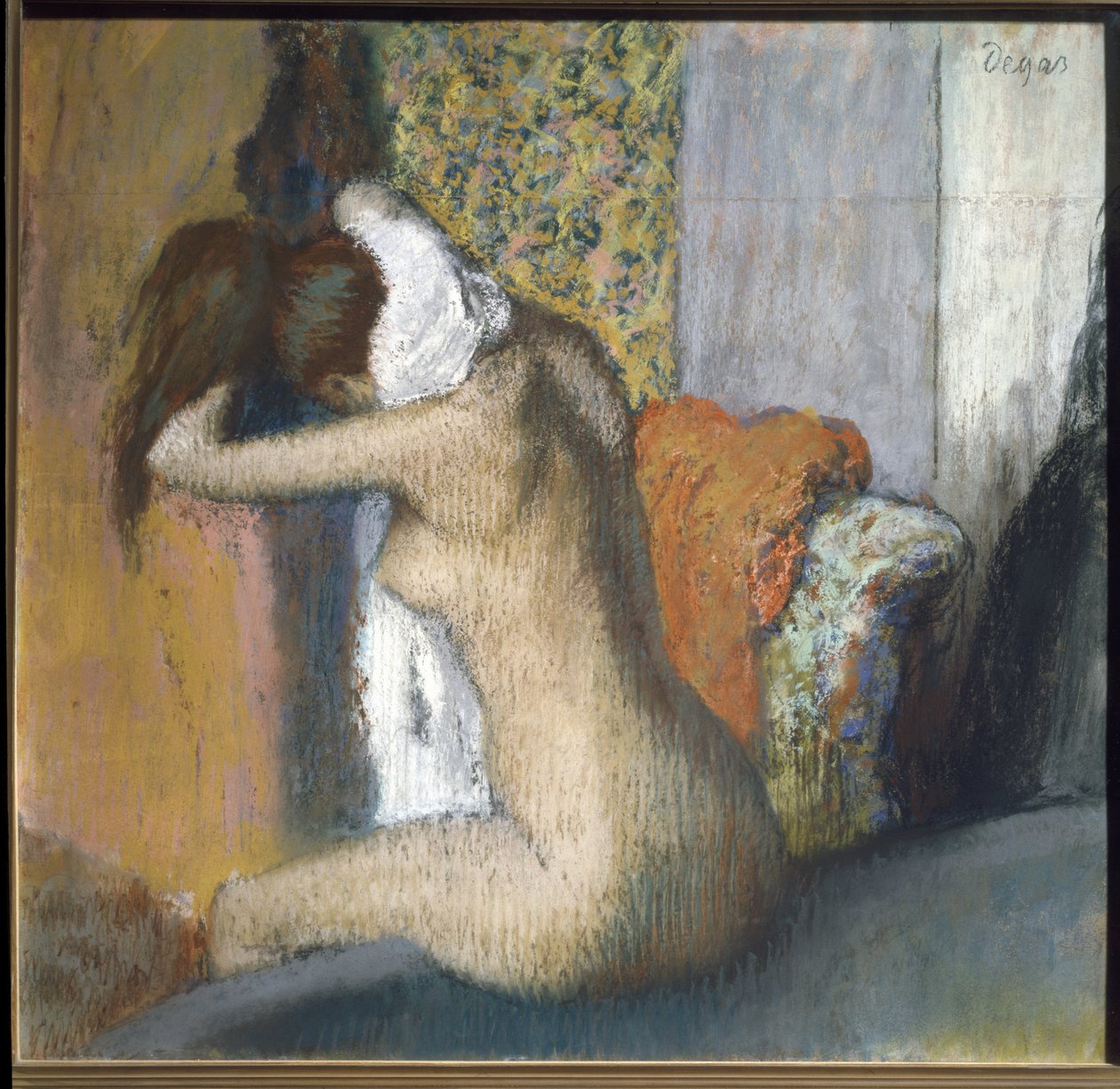 Po koupeli (pastel na kartonu) od Edgar Degas
