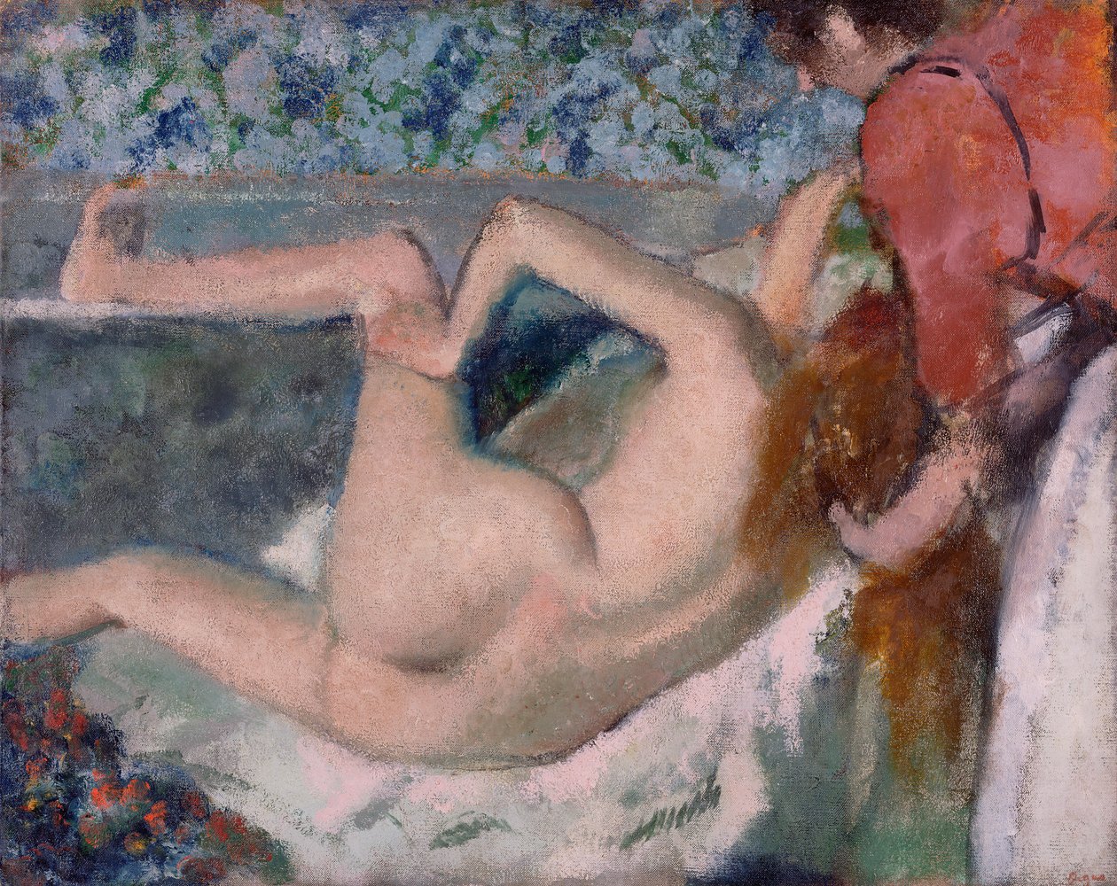 Po koupeli, kolem roku 1895 (olej na plátně) od Edgar Degas