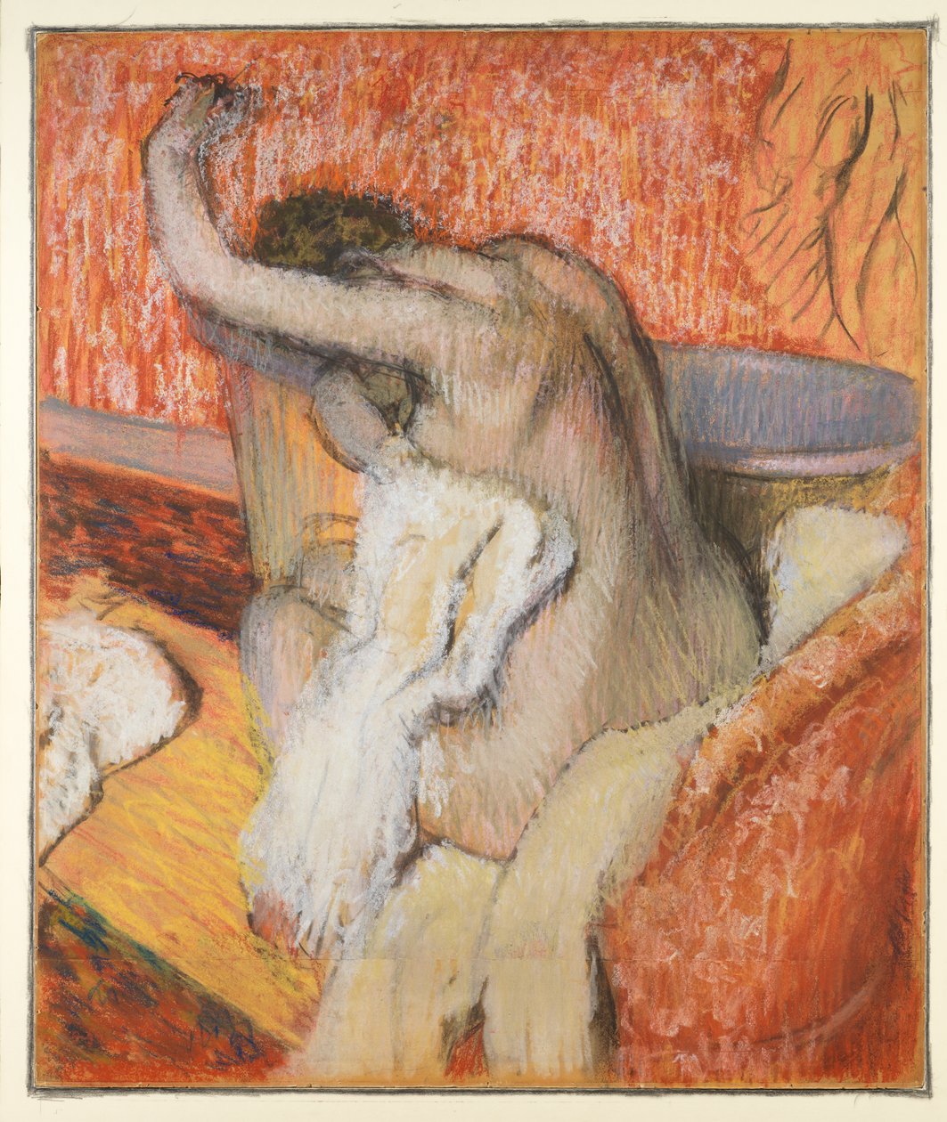 Po koupeli se žena suší, kolem roku 1895 od Edgar Degas