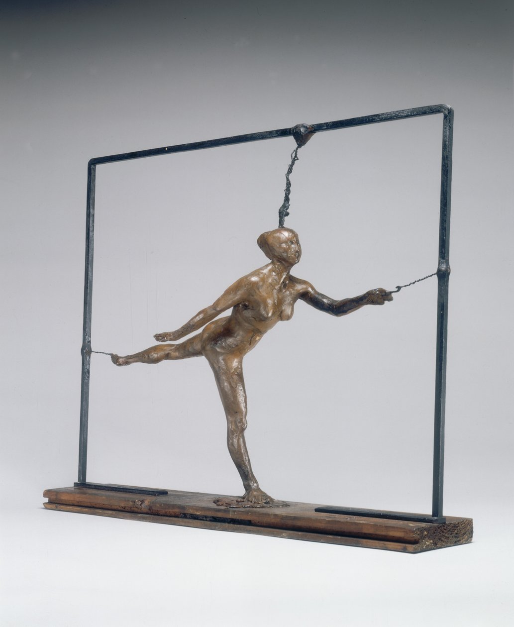 Arabeska přes pravou nohu, levá paže vpředu, c. 18851890. od Edgar Degas