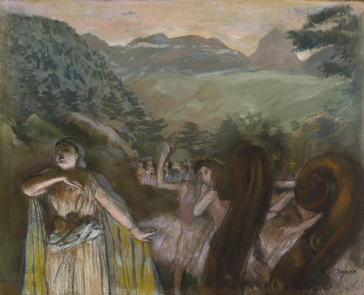 Árie po baletu od Edgar Degas