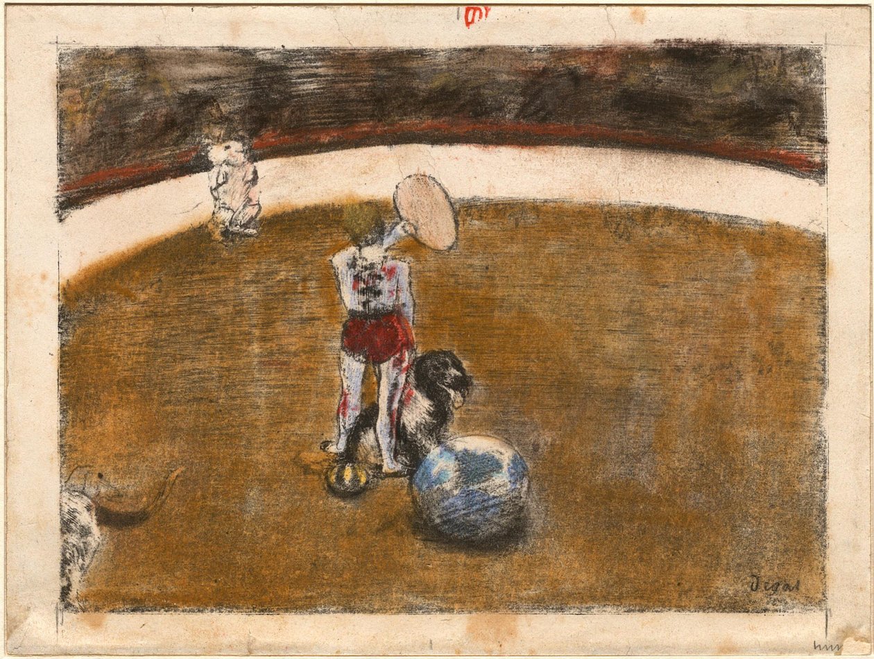 [Im Zirkus Fernando] od Edgar Degas