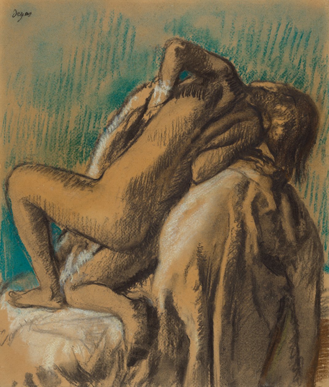 In der Ruhe nach dem Bad od Edgar Degas