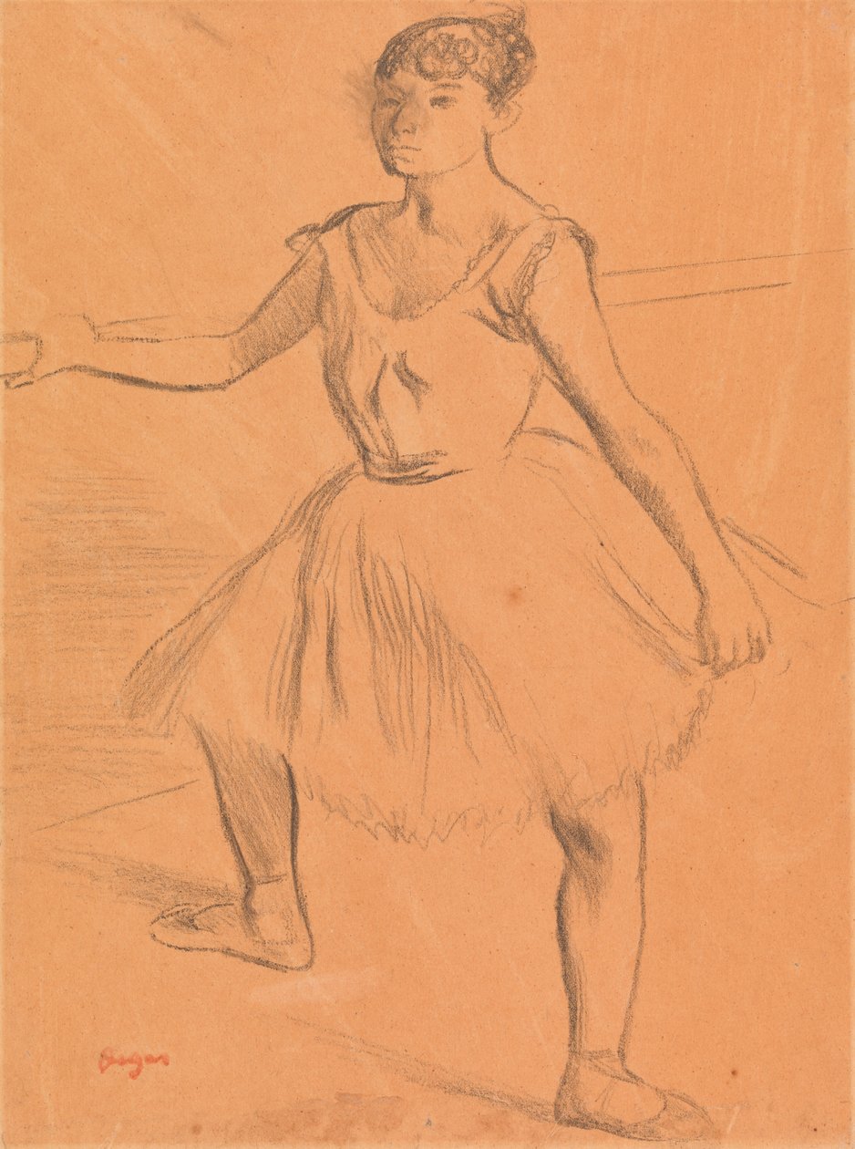 Balerína stojící u baru od Edgar Degas