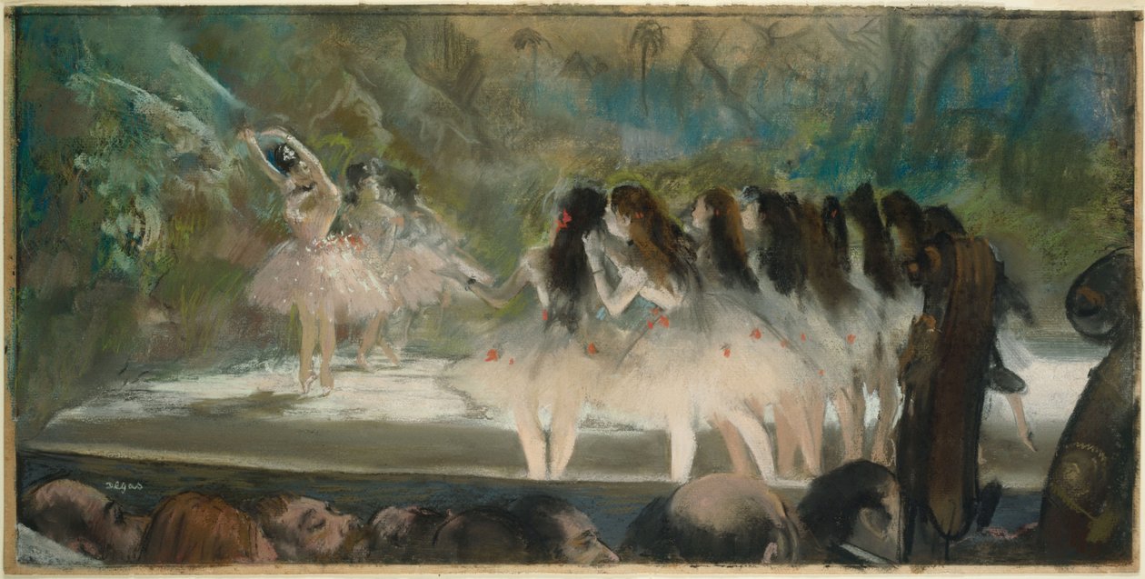 Balet v pařížské opeře od Edgar Degas