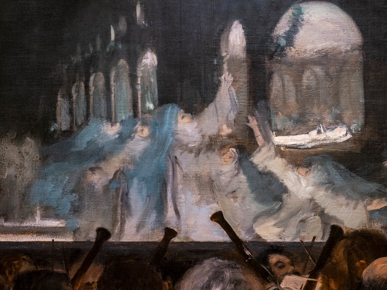 Balet Roberta Ďábla (detail). 1876. Olej na plátně. od Edgar Degas