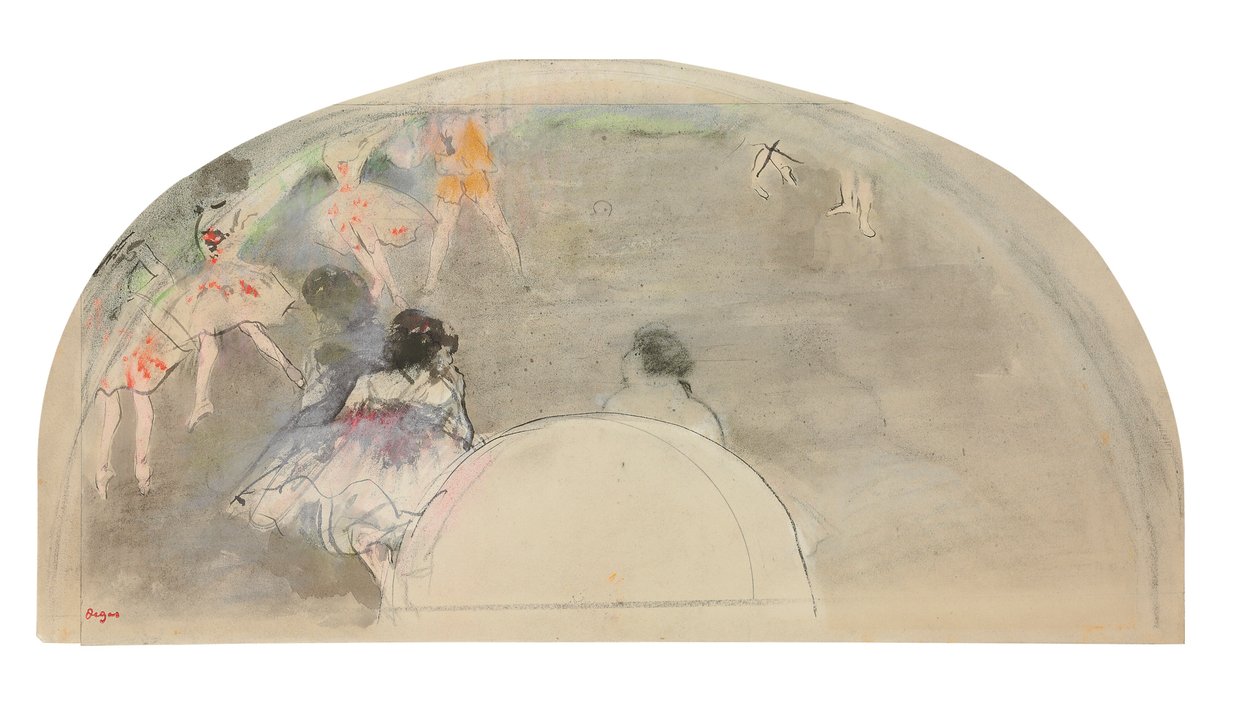 Baletní scéna, kolem roku 1880 od Edgar Degas