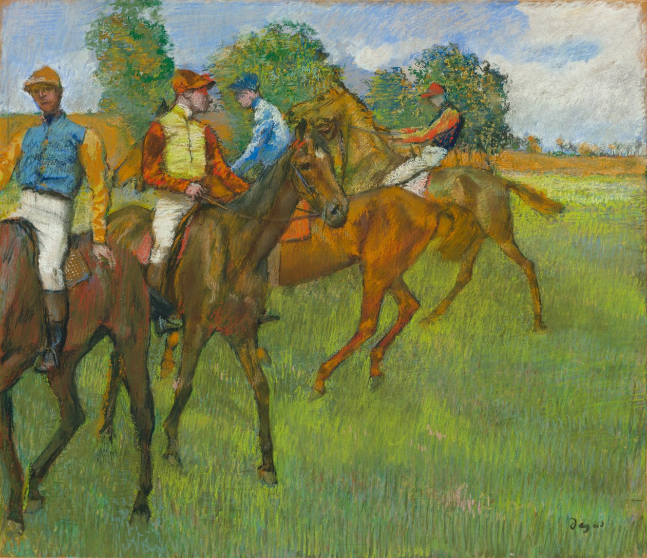 Před závodem od Edgar Degas