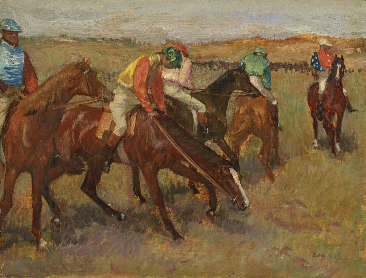 Před závodem, kolem roku 1882 od Edgar Degas