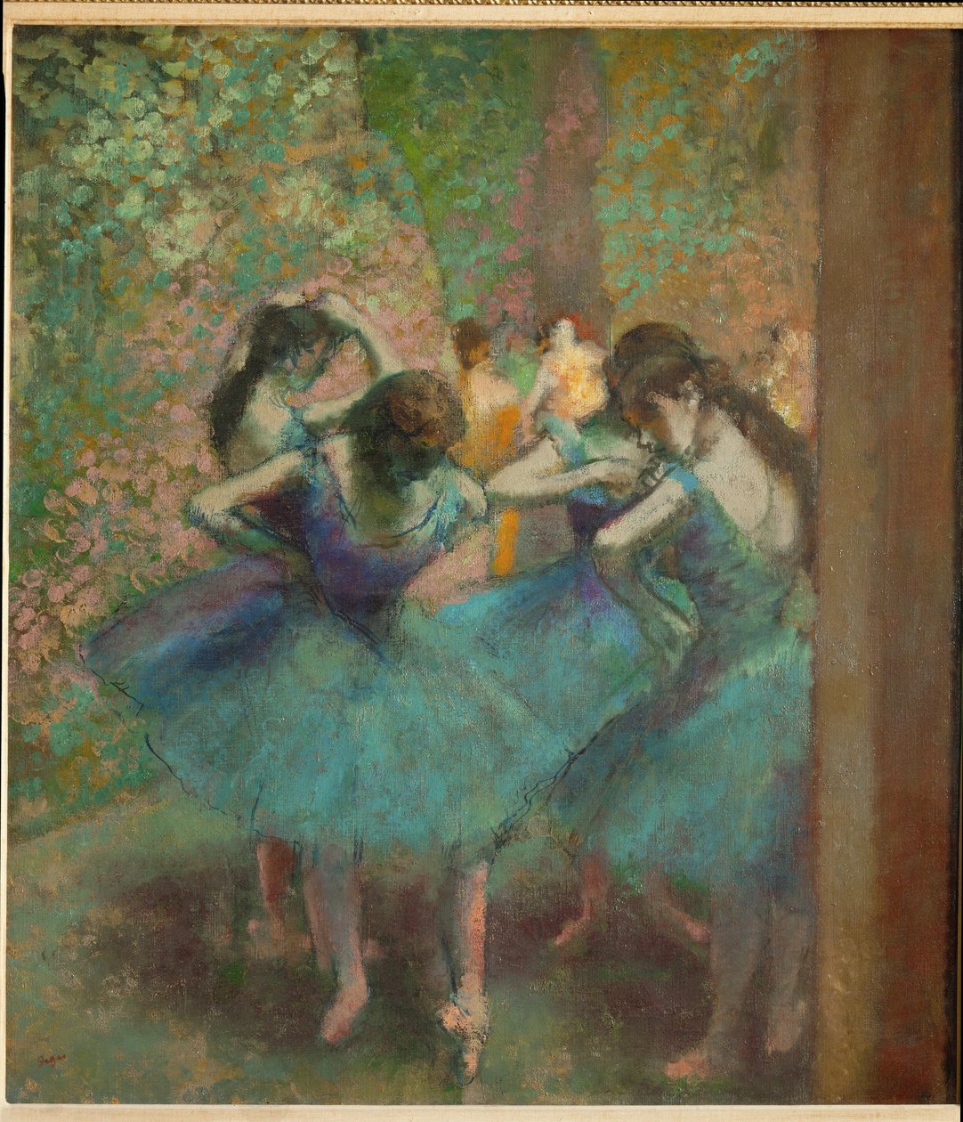Modří tanečníci (olej na plátně) od Edgar Degas