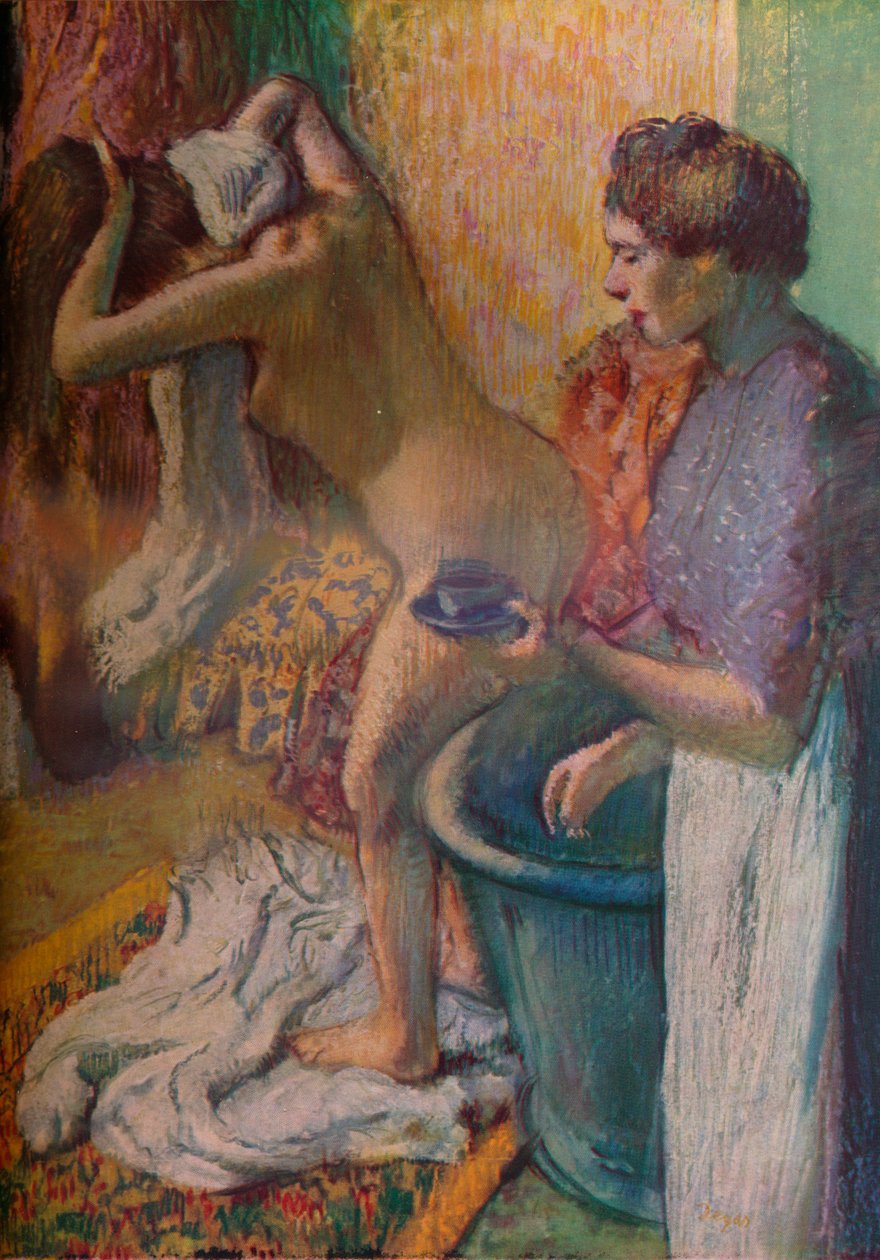 Snídaně po koupeli, 1883 od Edgar Degas