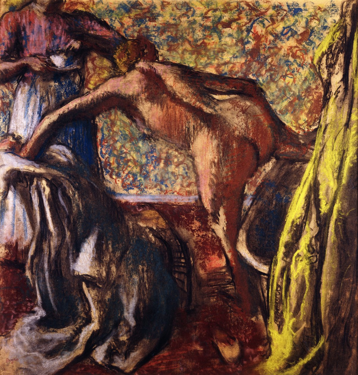 Snídaně po koupeli; Snídaně po koupeli, c.1895-98 od Edgar Degas