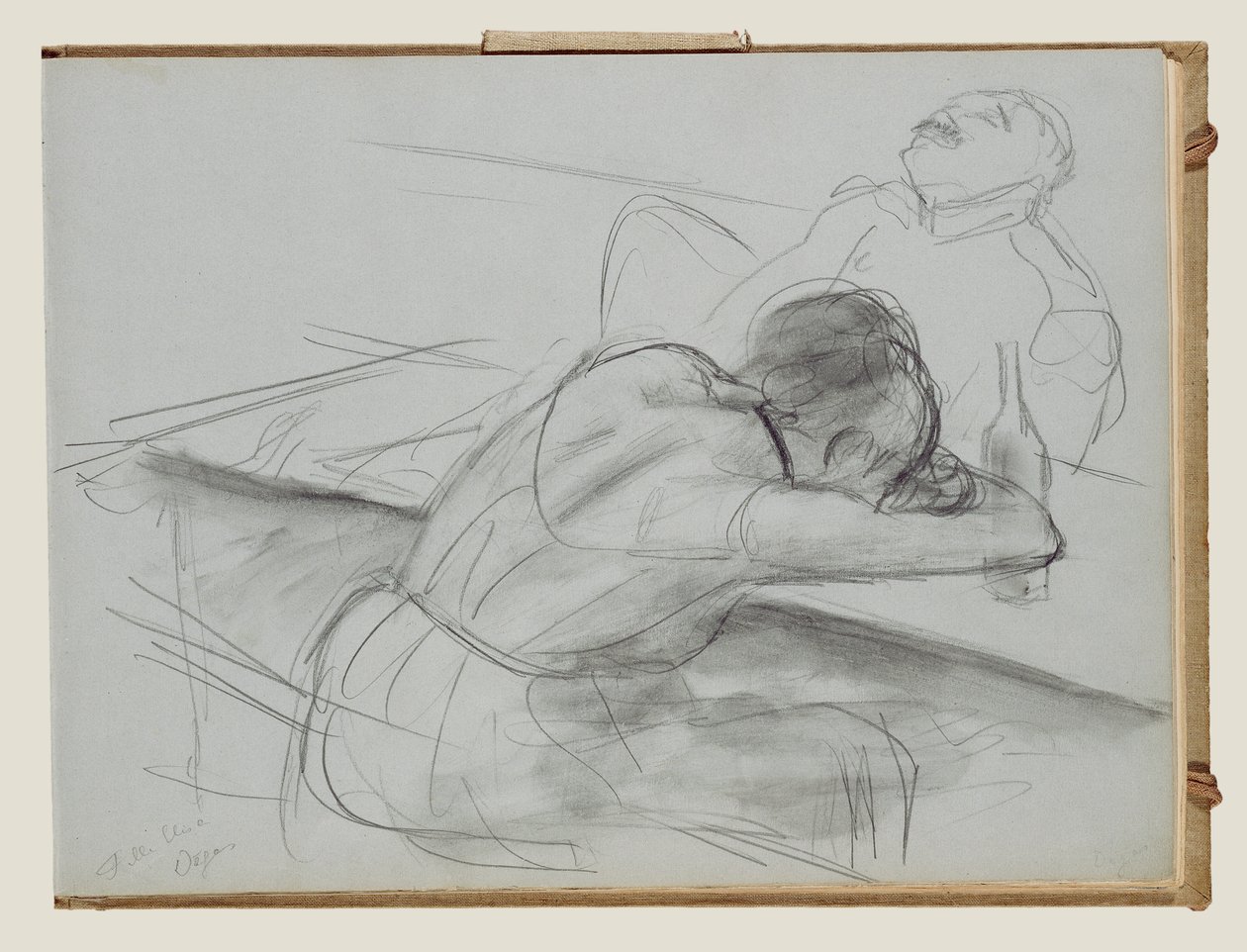 Scéna nevěstince od Edgar Degas