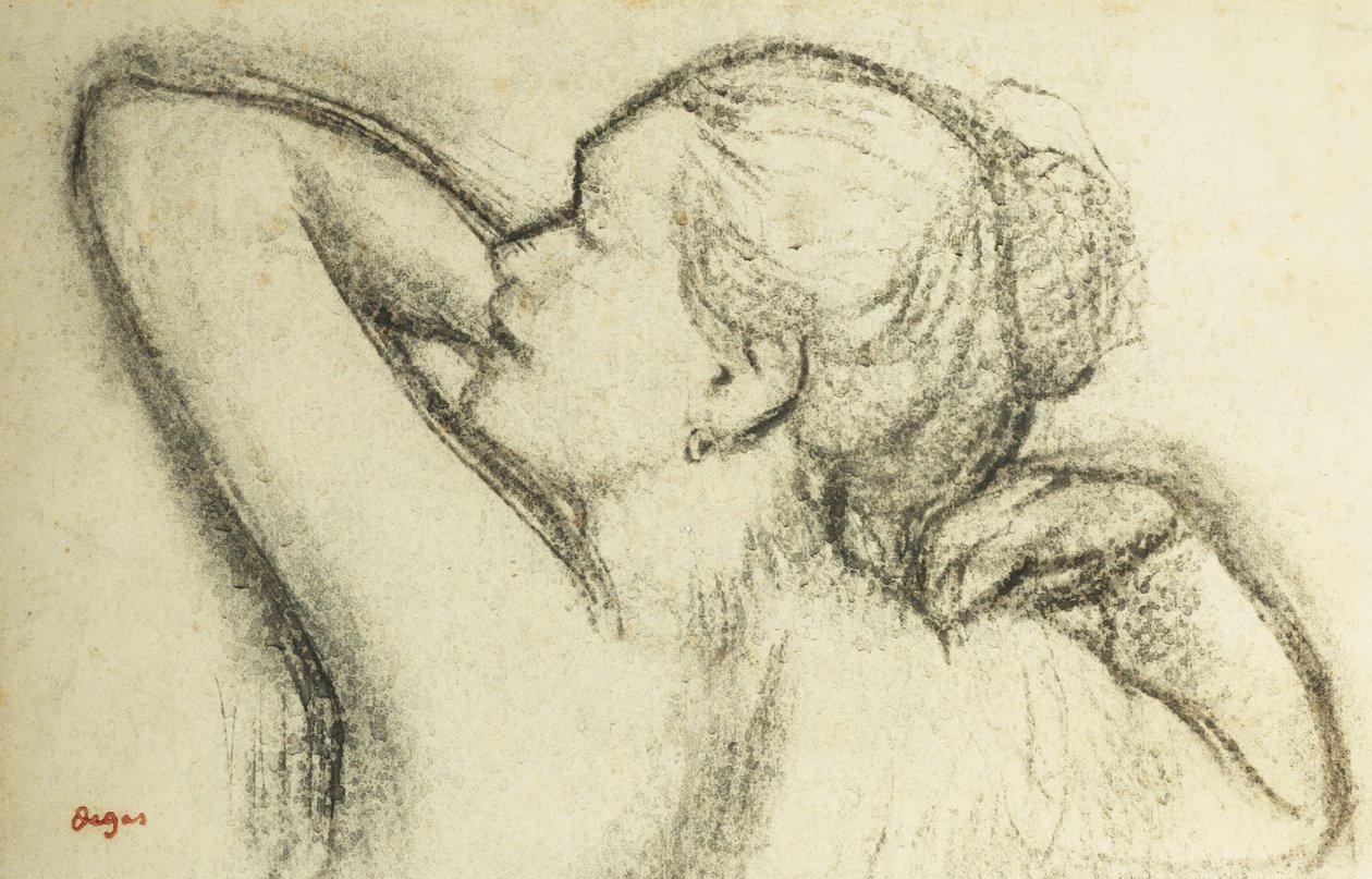 Busta ženy; Buste de Femme, od Edgar Degas