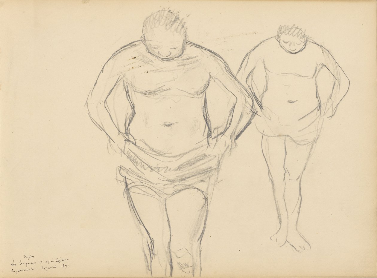 Kopie Cézannových Koupajících se od Edgar Degas