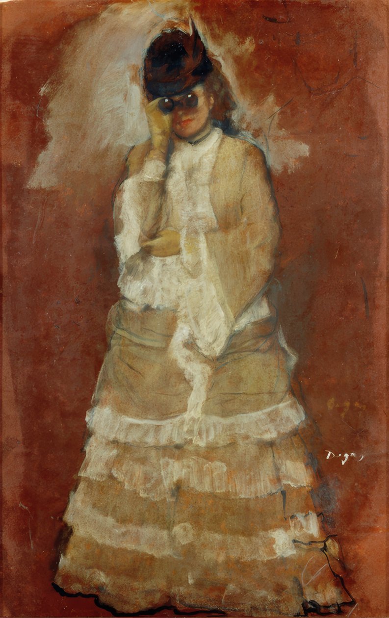 Dáma s dalekohledem od Edgar Degas