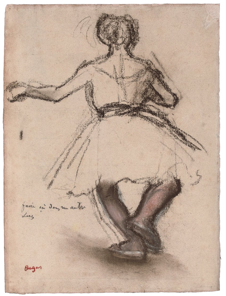 Tanečnice, Pohled zezadu, od Edgar Degas
