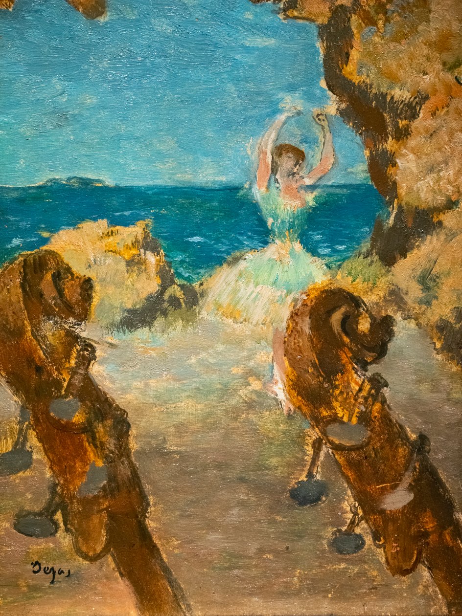 Tanečník. Baletní scéna. 1891. Olej na plátně. od Edgar Degas