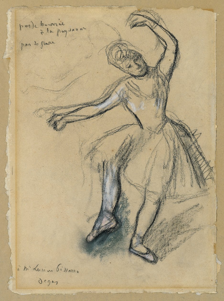 tančit; Tanečník, 80. léta 19. století od Edgar Degas