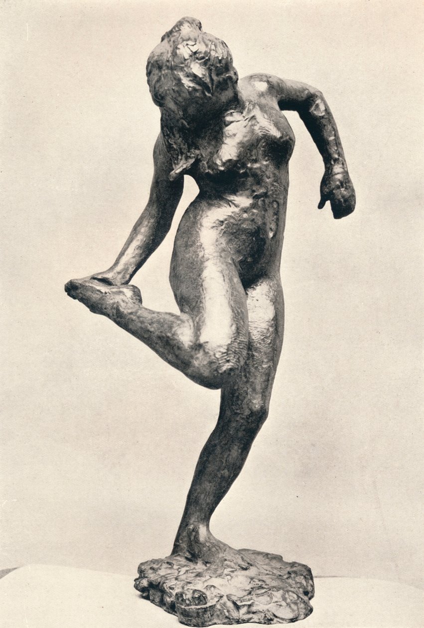 Tanečnice při pohledu na chodidlo pravé nohy, c1900 od Edgar Degas