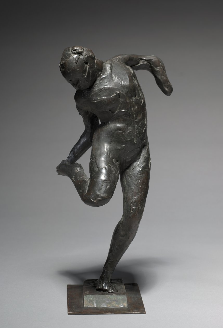 Tanečnice při pohledu na chodidlo pravé nohy, 1896-1897 od Edgar Degas