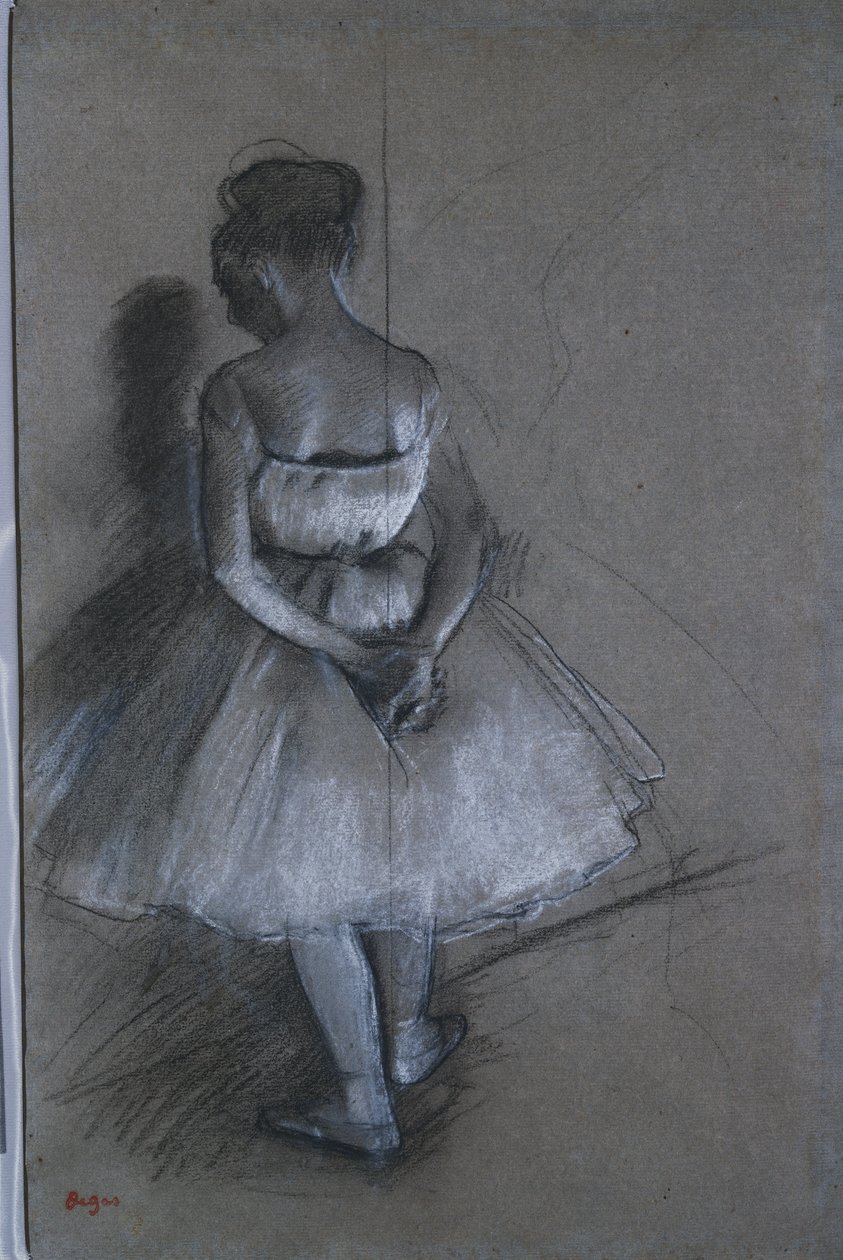 Tanečnice stojící s rukama zkříženýma za zády, 1874 od Edgar Degas