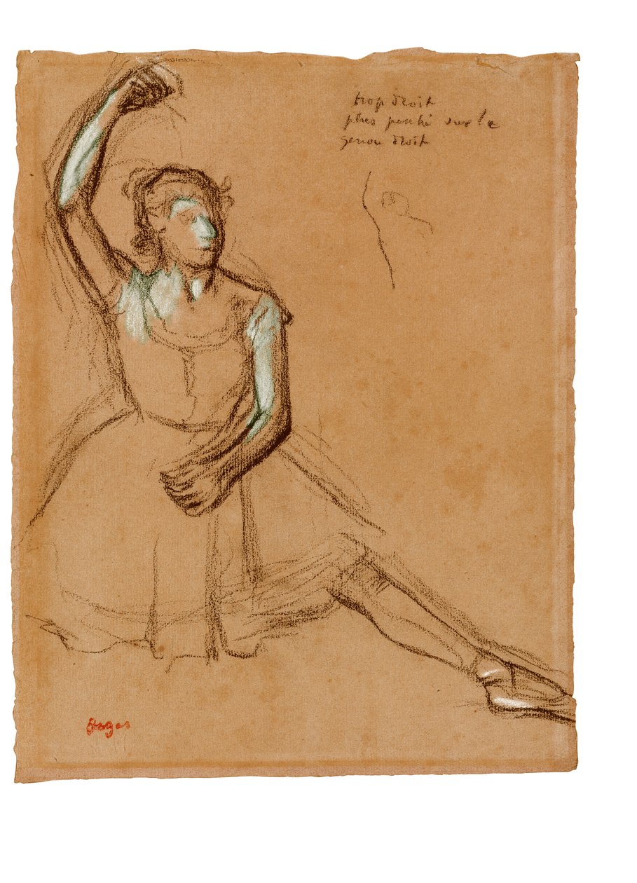 Pohled zepředu na tanečníka od Edgar Degas